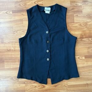 4/$15 Vintage dynamite black vest